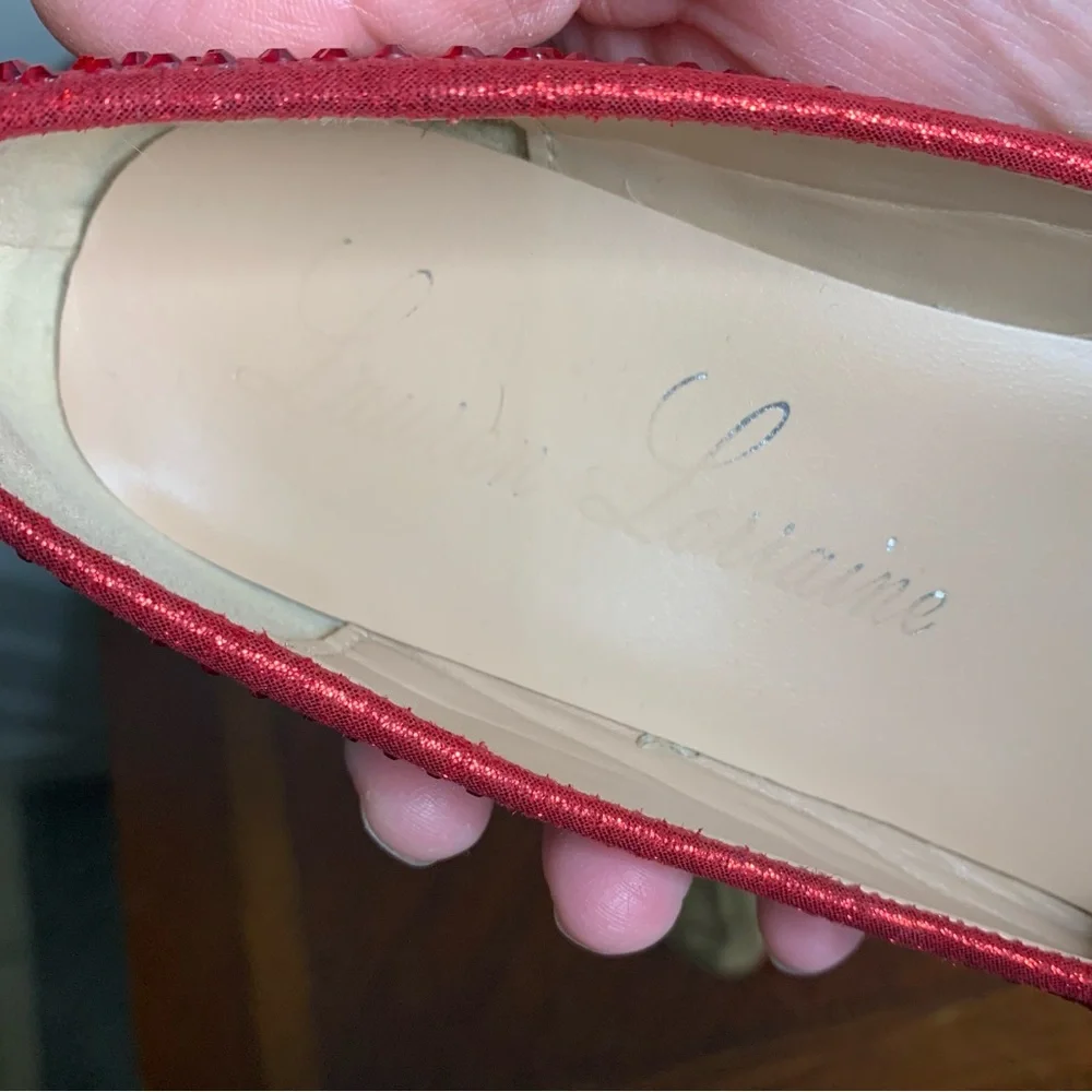 Lauren Lorraine Candace Shiny Jeweled Flats